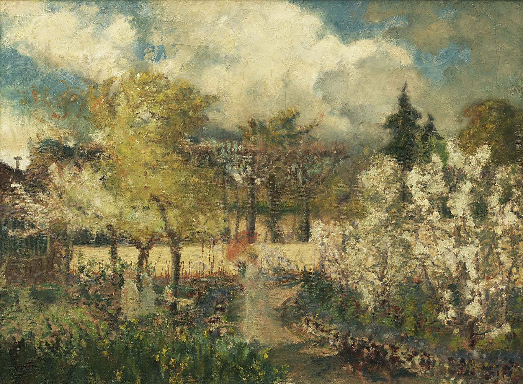 L'art des jardins, tableau de Mary Fairchild, Le jardin de Giverny