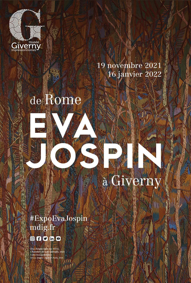Affiche de l'exposition Eva Jospin, Giverny, MDIG